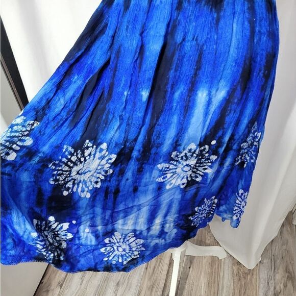 Vintage tie dye embroidered dress - Picture 5 of 9